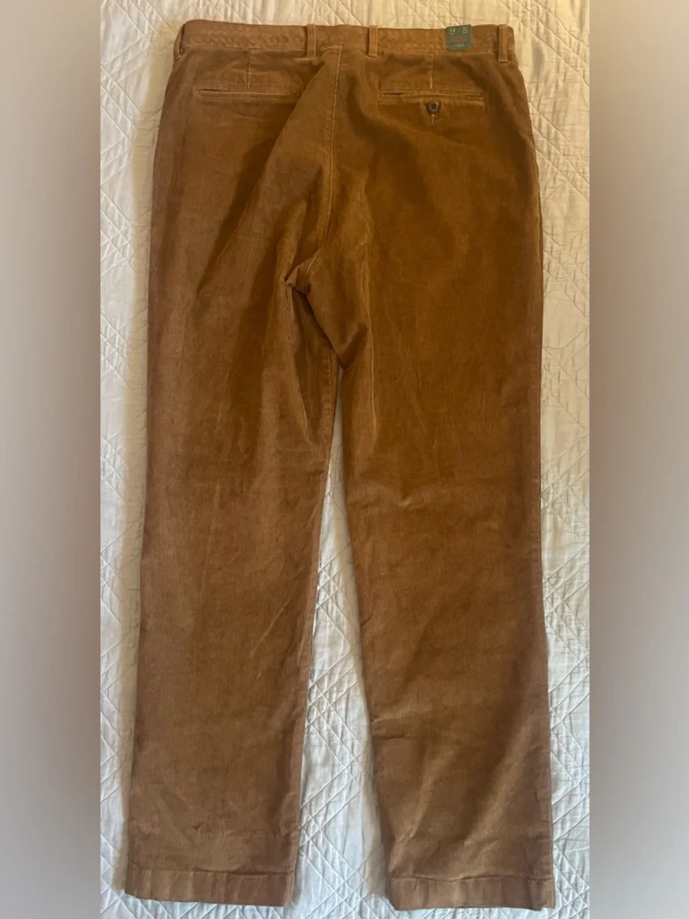 J. CREW Broken-in Straight pant in stretch‎ corduroy in Duckwood SZ 34 NWD CM717